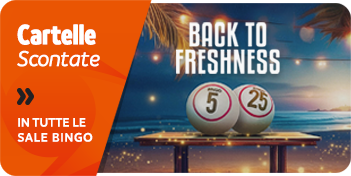 Promozione Bingo Back To Freshness Vinci fino a 3.000€