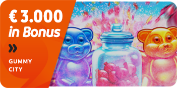 Bonus Casinò Gummy City 3.000 euro in Real Bonus