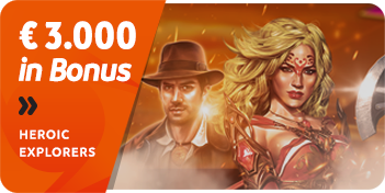 Promozione Casinò Heroic Explorers 3.000 euro in Real Bonus