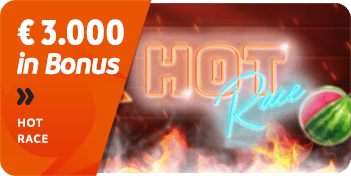 Promozione Casinò Hot Race 3.000 euro in Real Bonus