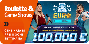 Promozione Casinò Euro Countdown 100.000 euro in Real Bonus
